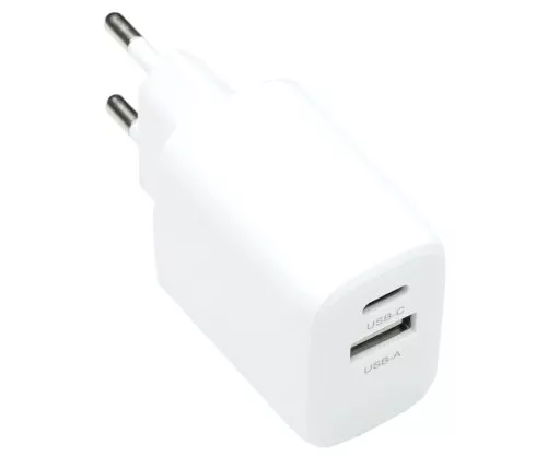 USB C+A Ladegerät/Netzteil 20W, PD, weiß, Box Power Delivery, weiß, DINIC Box